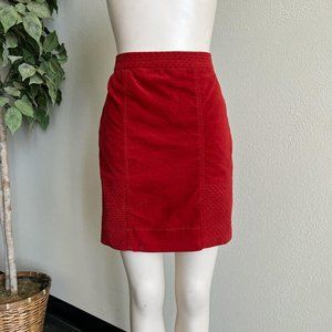 Anthropologie Velvet Skirt